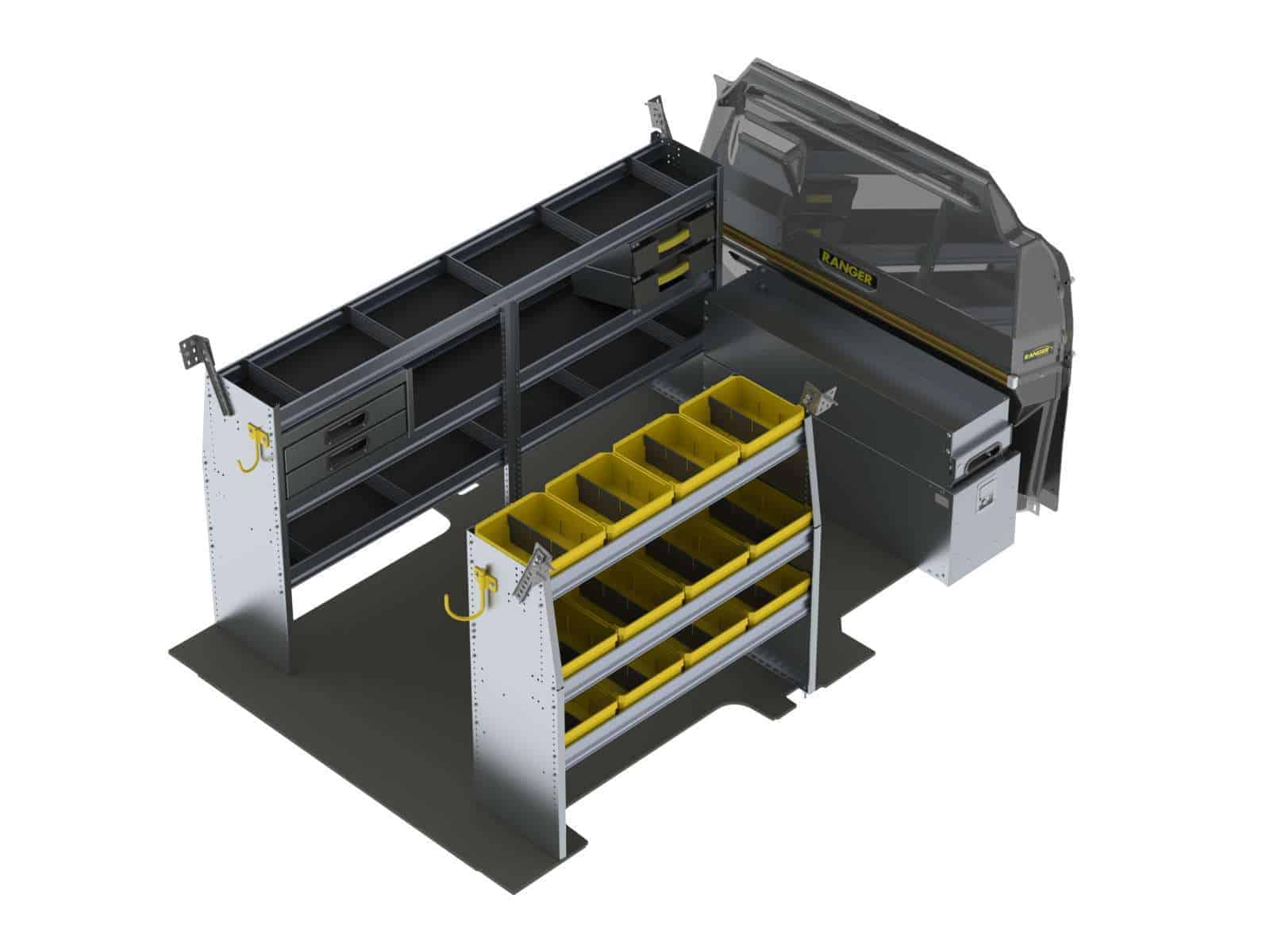 Aménagement en aluminium pour Ford Transit toit bas - FTL-27 - - Ranger