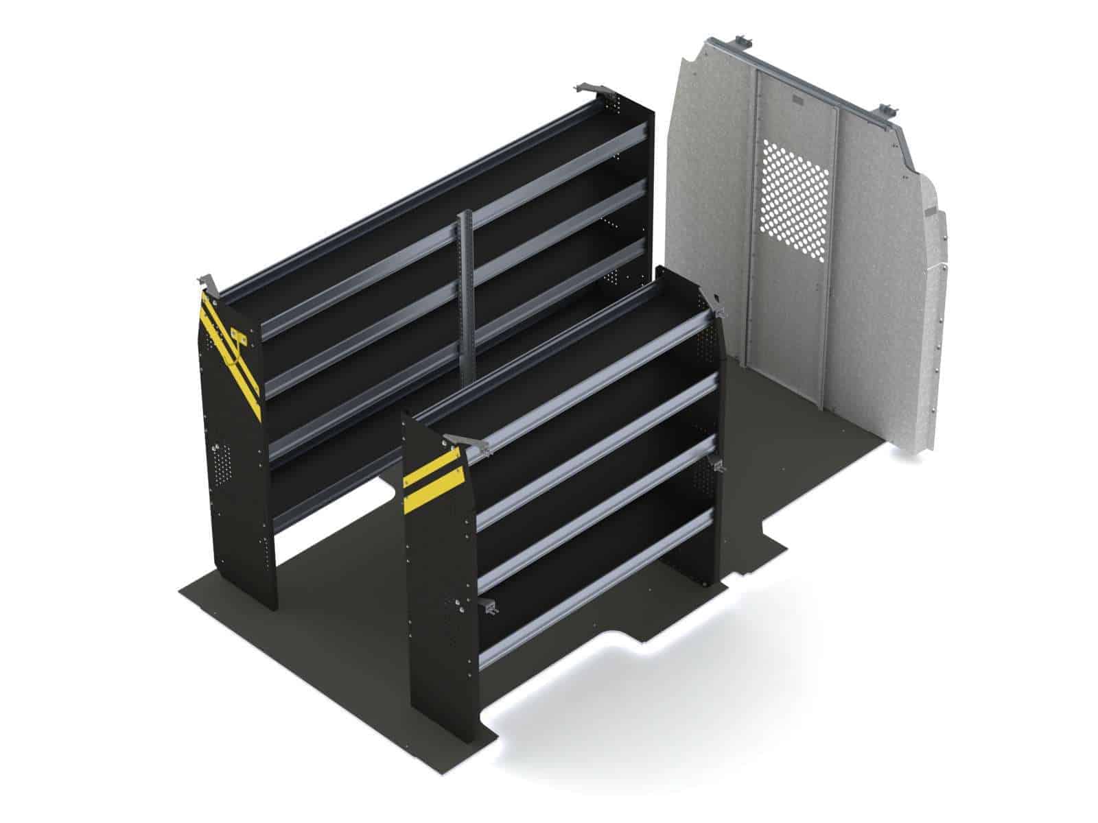 Aménagement de fourgonnette pour entrepreneur, Ford Transit toit moyen, empattement 148