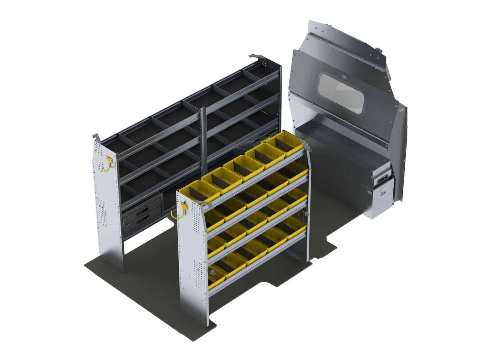 Aménagement en aluminium pour Ford Transit toit haut - FTH-27 - - Ranger
