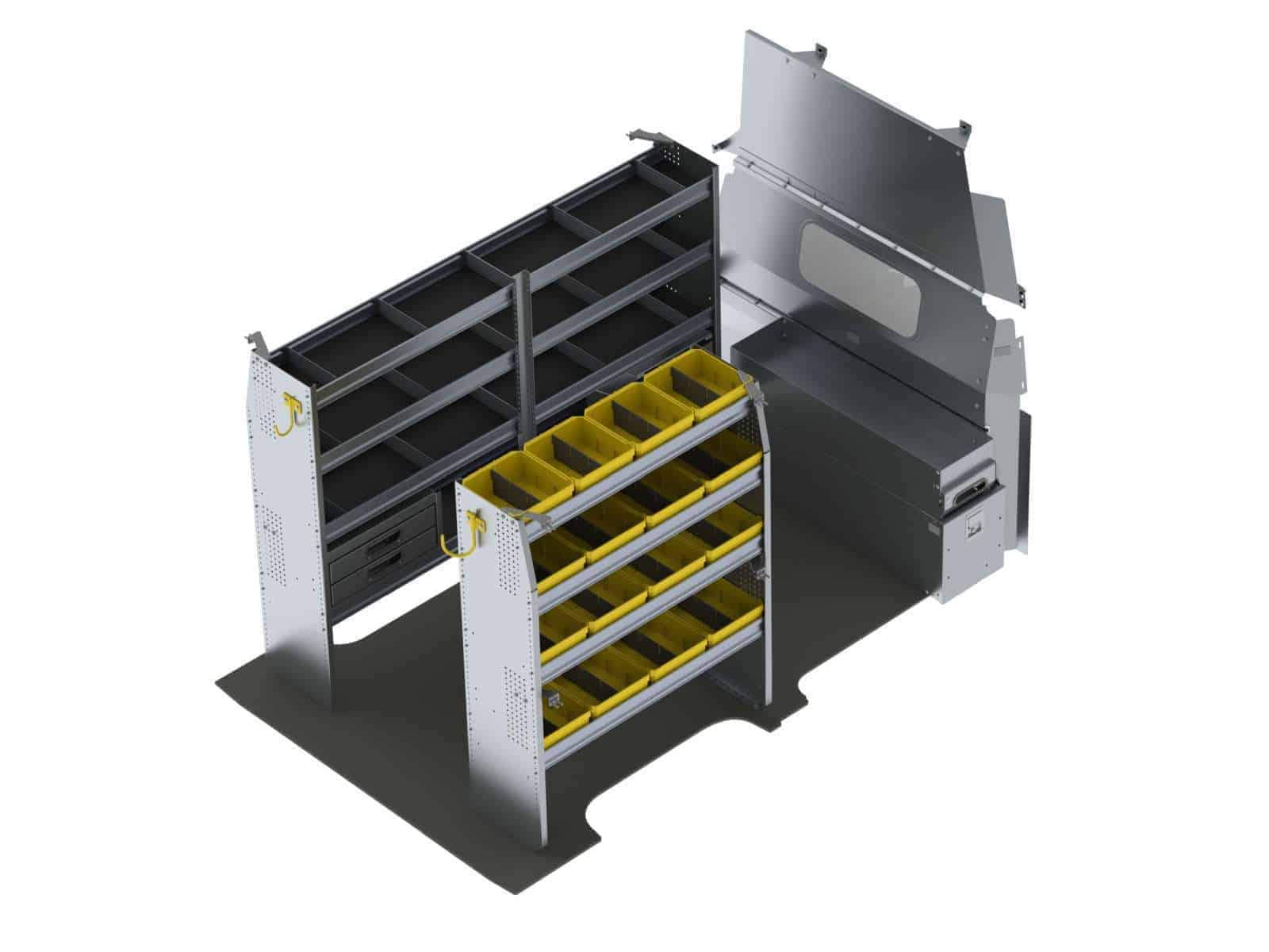 Aménagement en aluminium pour Nissan NV toit haut - NVH-27 - - Ranger