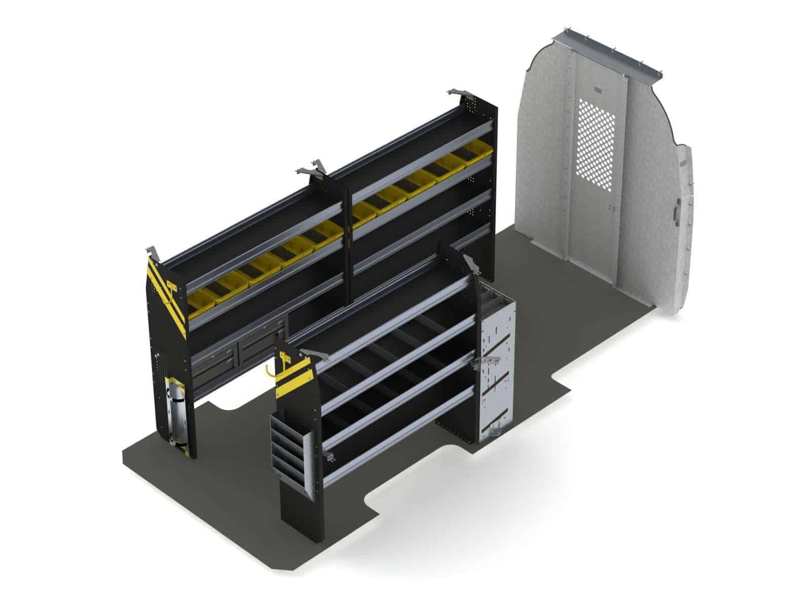 Aménagement de fourgonnette pour CVCA, Mercedes Sprinter empattement 170