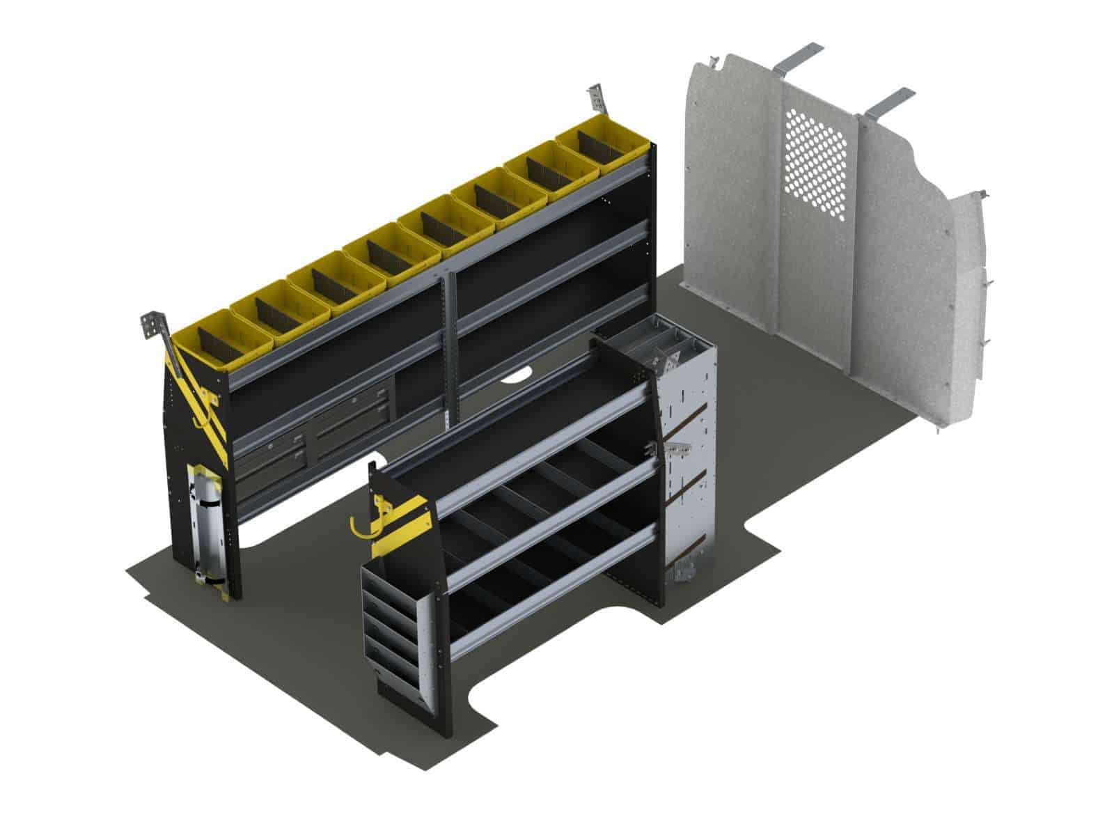Aménagement de fourgonnette pour CVCA, Chevrolet Express, empattement 155